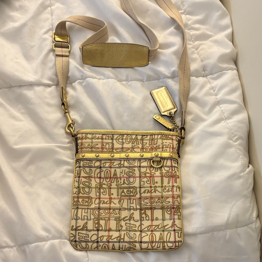 Coach Multicolor Signature Crossbody Bag